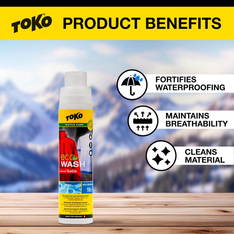 TOKO ECO Textile Wash 250ml - Detergent for Outdoor Apparel - 8-10 Washes per Bottle - Image 4